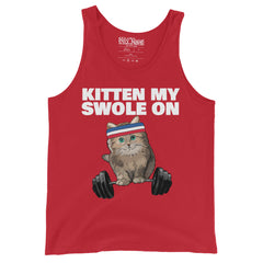 Kitten My Swole On Tank Top