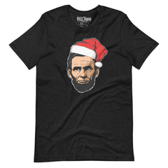 Abraham Lincoln with Santa Hat t-shirt