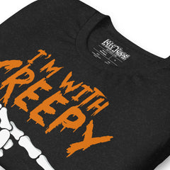 I'm With Creepy Funny Halloween T-Shirt