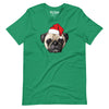Pug with Santa hat Christmas Pug t-shirt