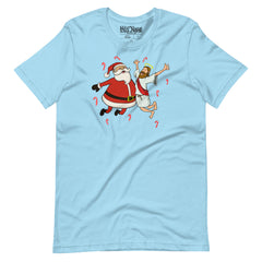 Santa & Jesus BFF Chest Bump t-shirt