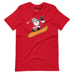 Snowboarding Santa t-shirt