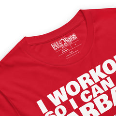 I Workout So I Can Eat Garbage Raccoon Gym T-Shirt