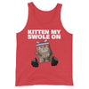 Kitten my Swole On Gym  Workout Cat Lover Fitness Workout Pun Tank Top