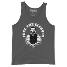 Load image into Gallery viewer, Free the Sleeves funny Abraham Lincoln Abolish Sleevery Tank Top
