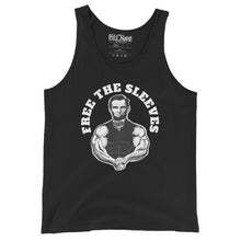 Load image into Gallery viewer, Free the Sleeves funny Abraham Lincoln Abolish Sleevery Tank Top
