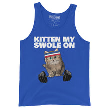 Load image into Gallery viewer, Kitten my Swole On Gym  Workout Cat Lover Fitness Workout Pun Tank Top
