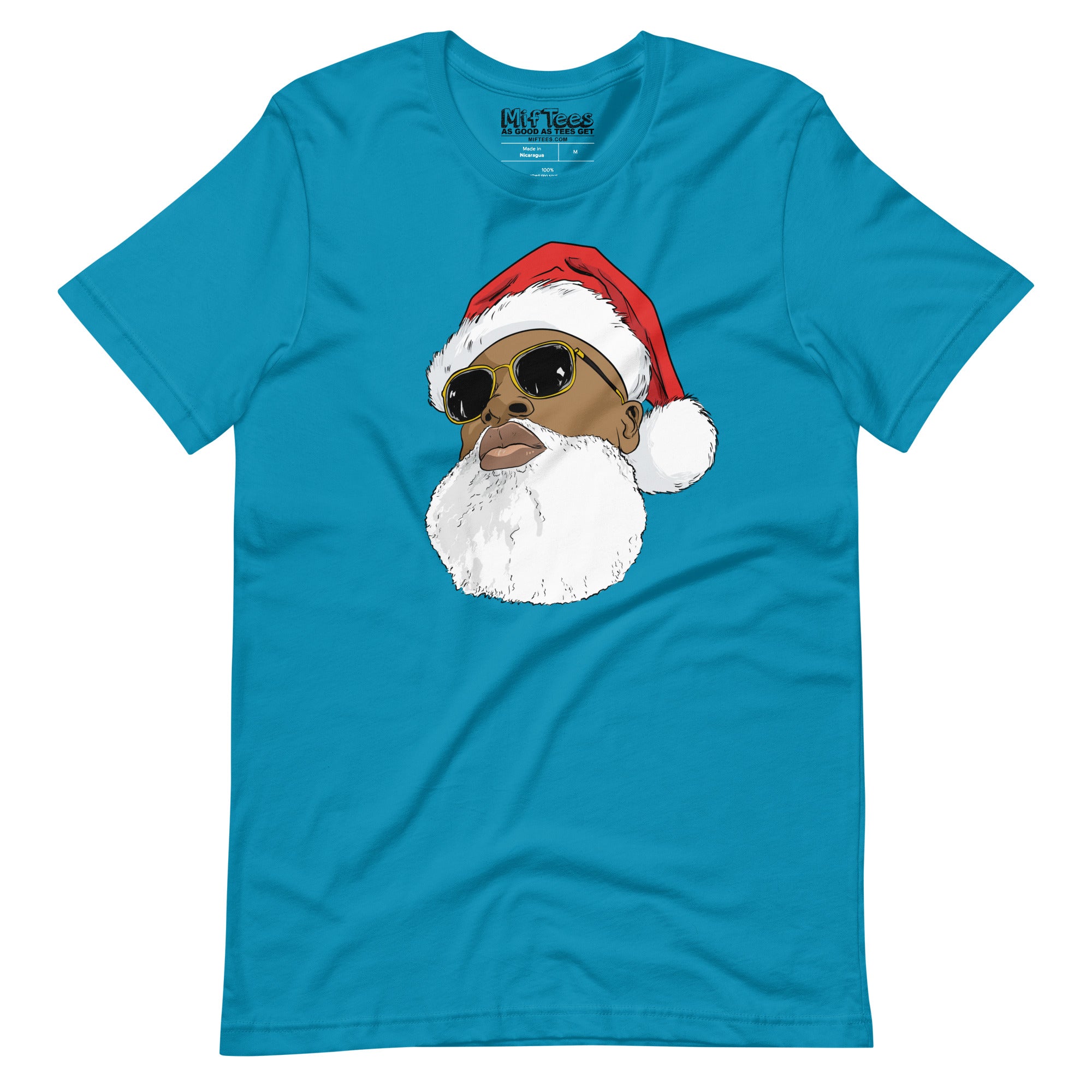 Black Santa Claus with Sunglasses t-shirt