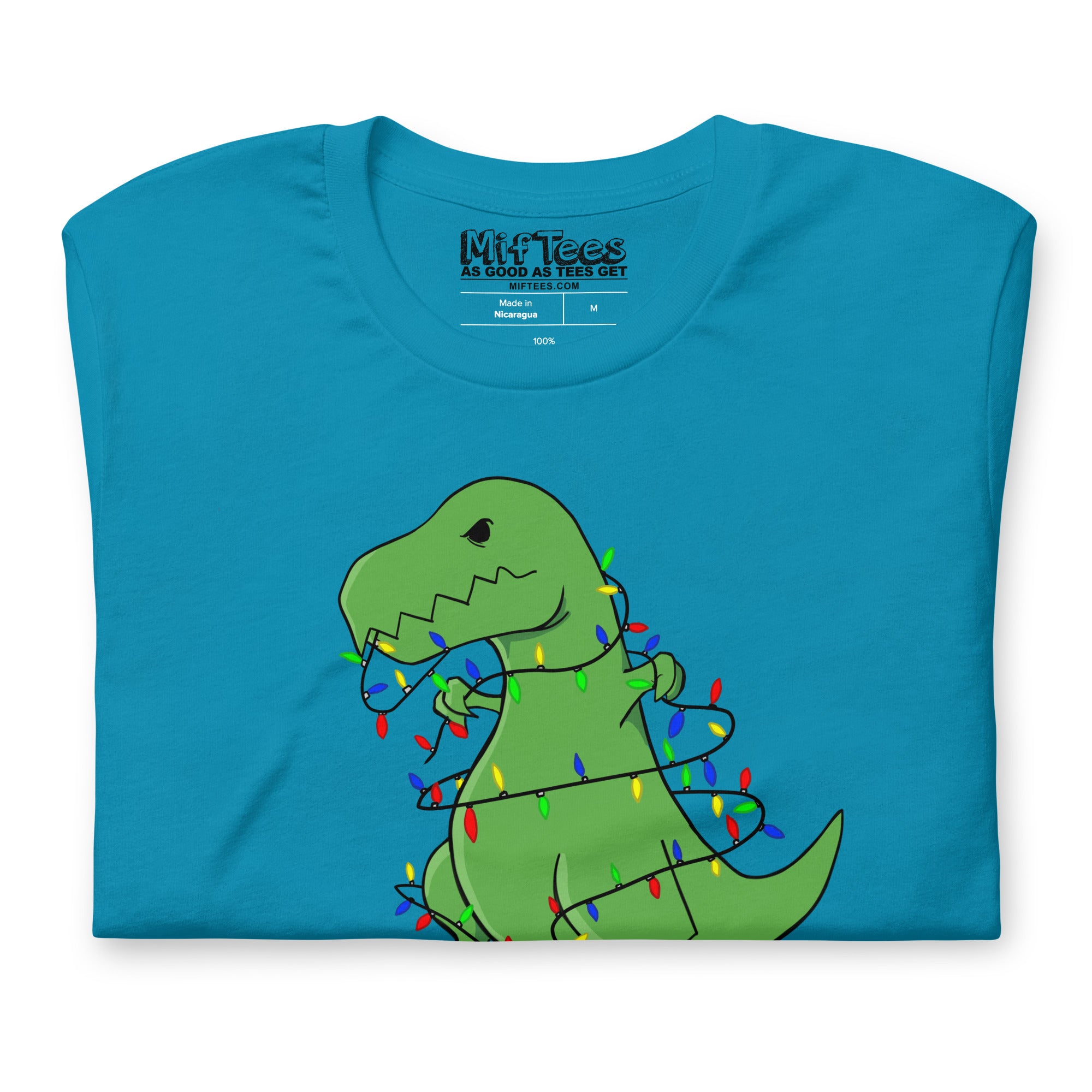 T-Rex hates Christmas Lights t-shirt