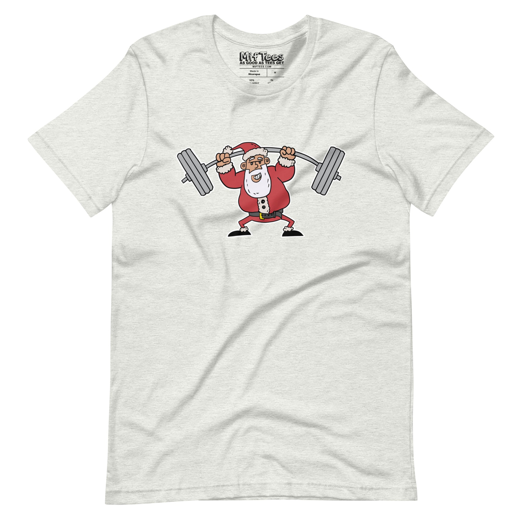 Santa Lifting Weights t-shirt