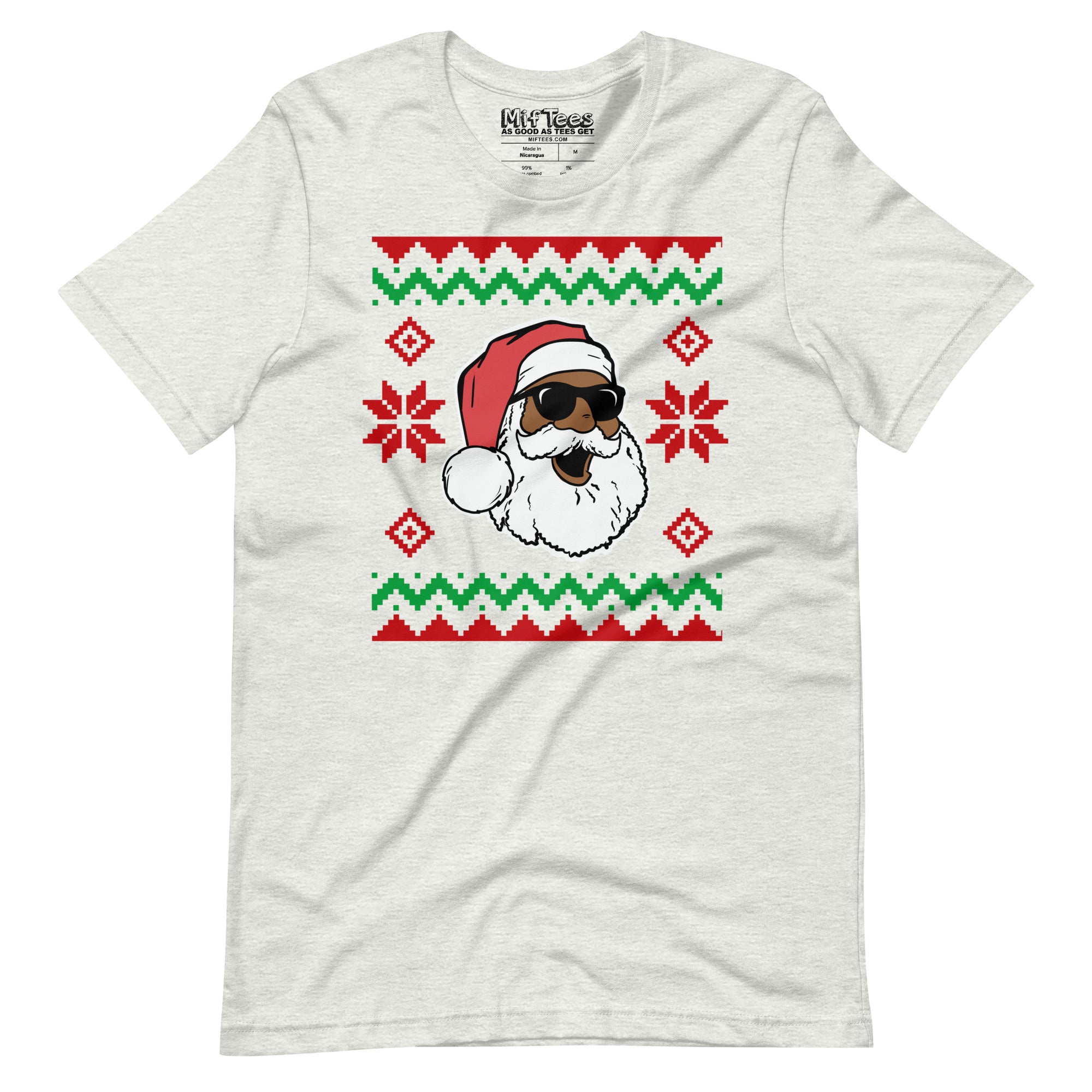 Black Santa Ugly Christmas t-shirt