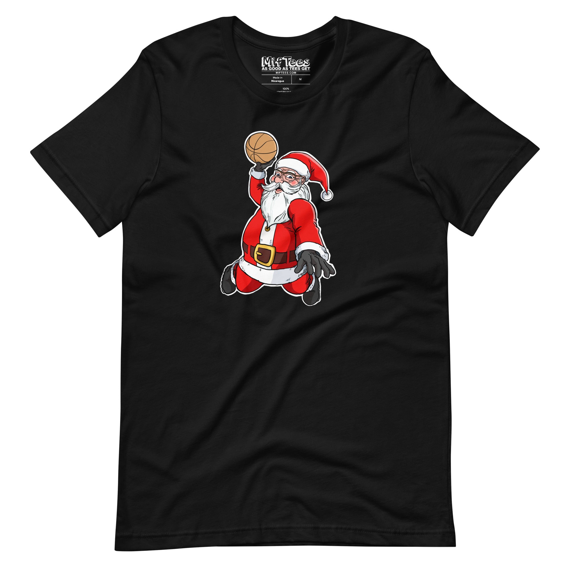 Slam Dunking Santa Claus T-shirt