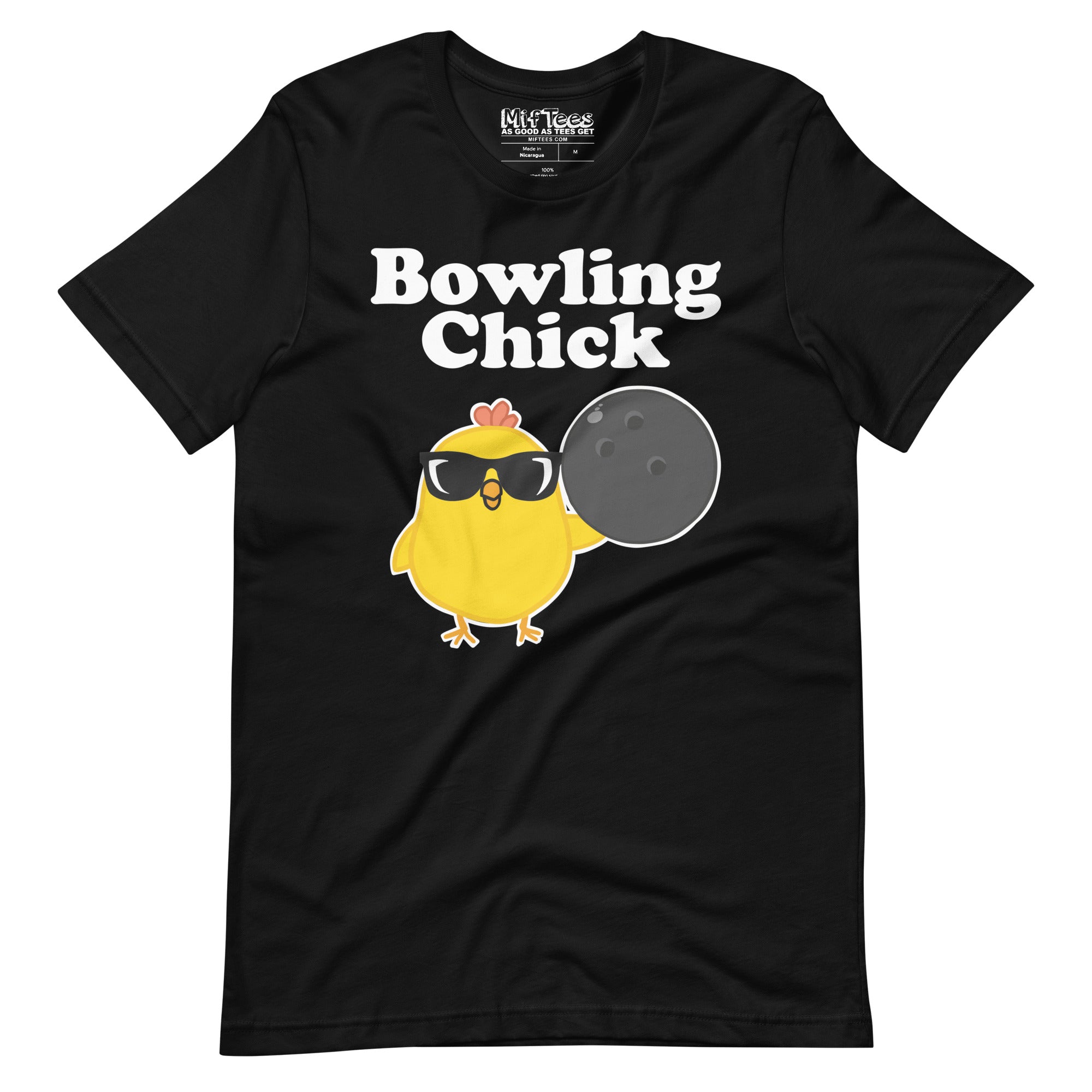 Bowling Chick with Sunglasses t-shirt