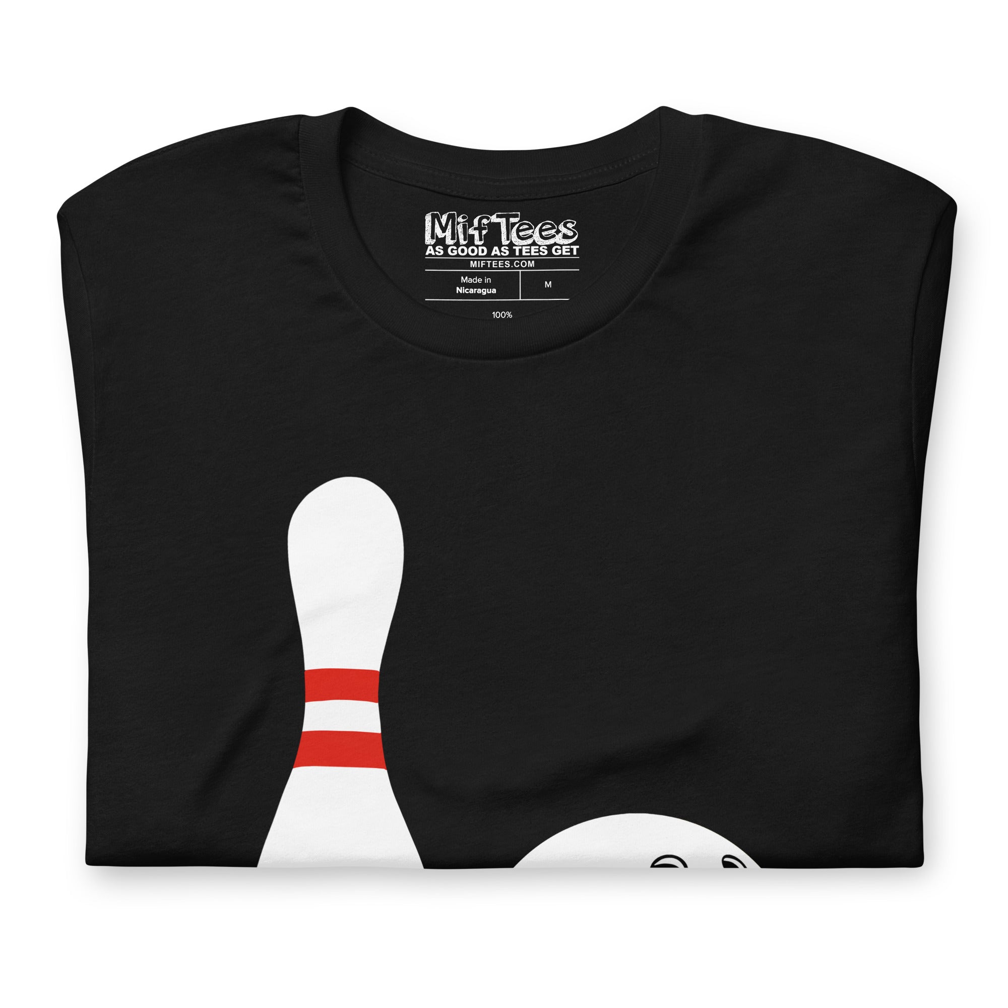 Cartoon Bowling Pin and Bowling Ball t-shirt