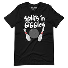 Load image into Gallery viewer, Bowling Splits and Giggles t-shirt
