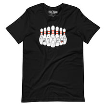 Load image into Gallery viewer, Scared Bowling Pins t-shirt
