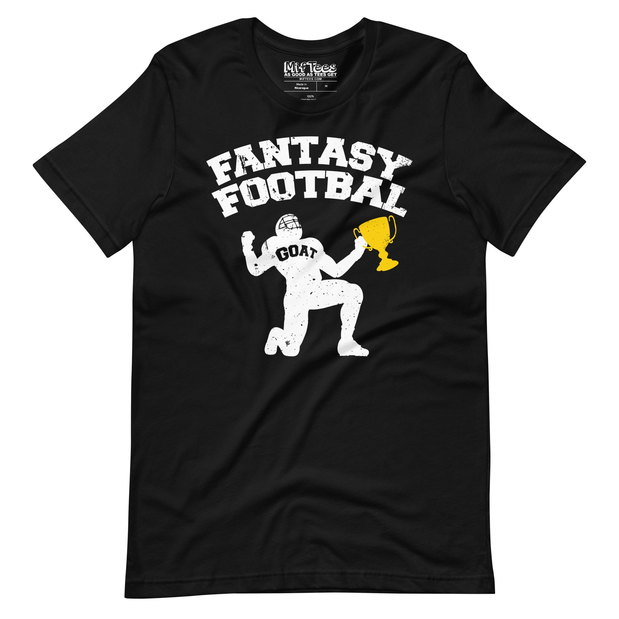 Fantasy Football GOAT with Trophy T-Shirt