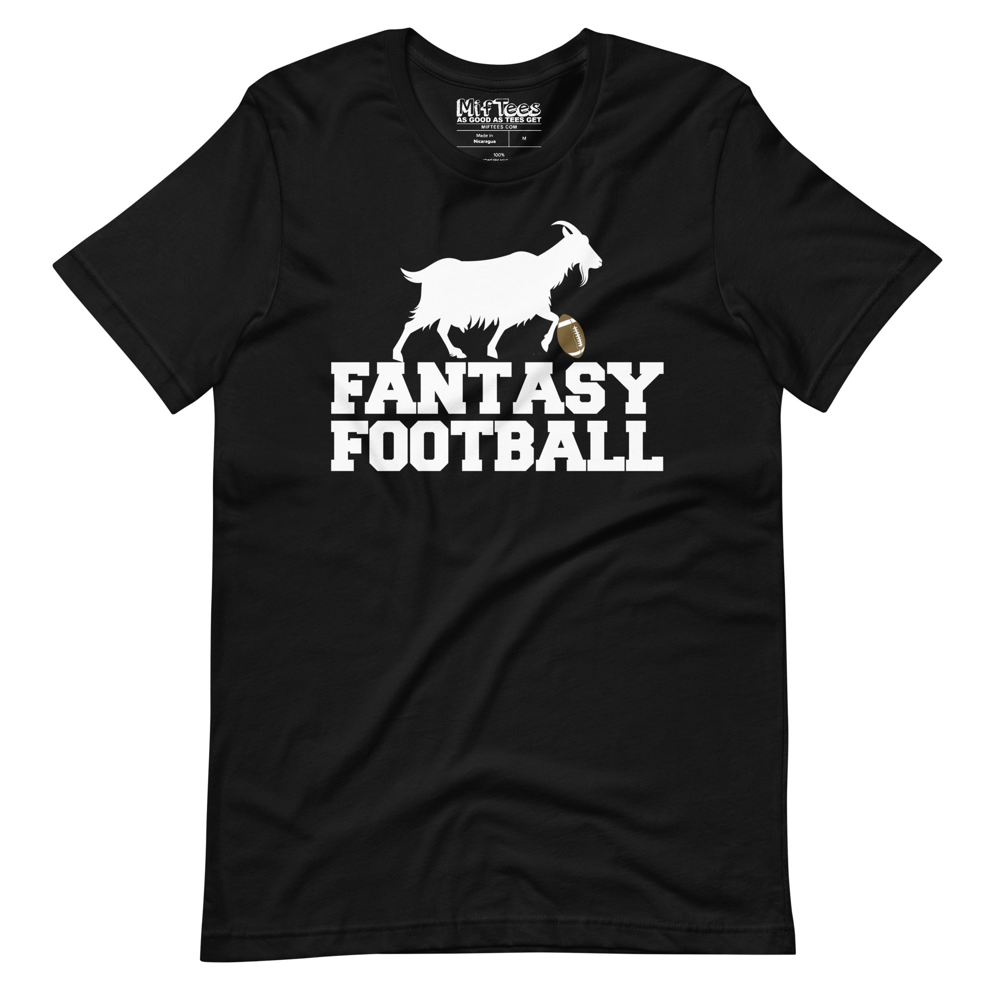 Fantasy Football GOAT kicking Football T-Shirt