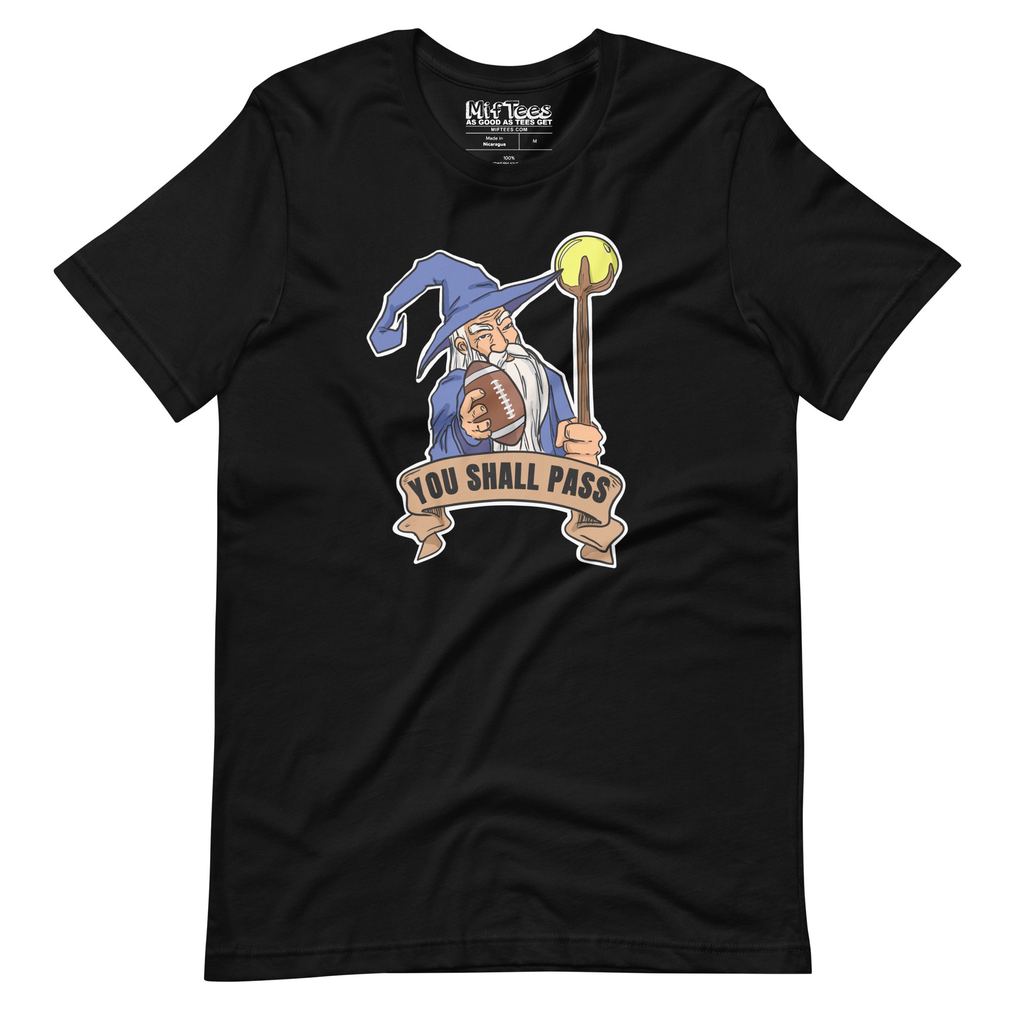 You Shall Pass Fantasy Football Wizard t-shirt