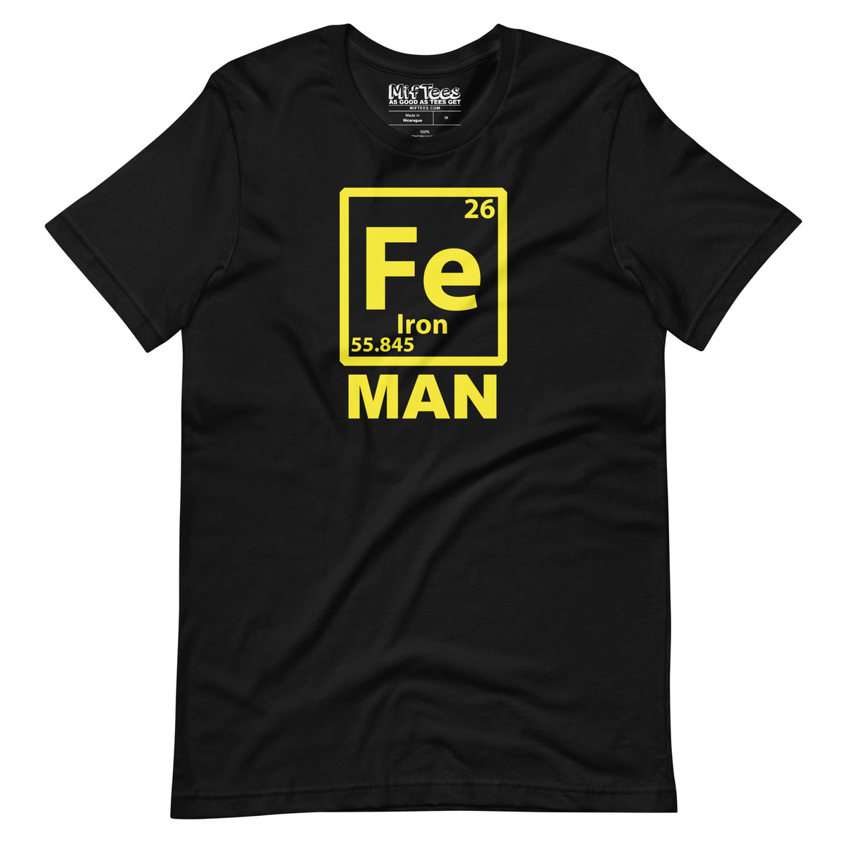 Iron (Fe) Man Funny Periodic Element T-Shirt