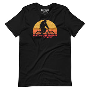 Bigfoot Riding a Mountain Bike t-shirt