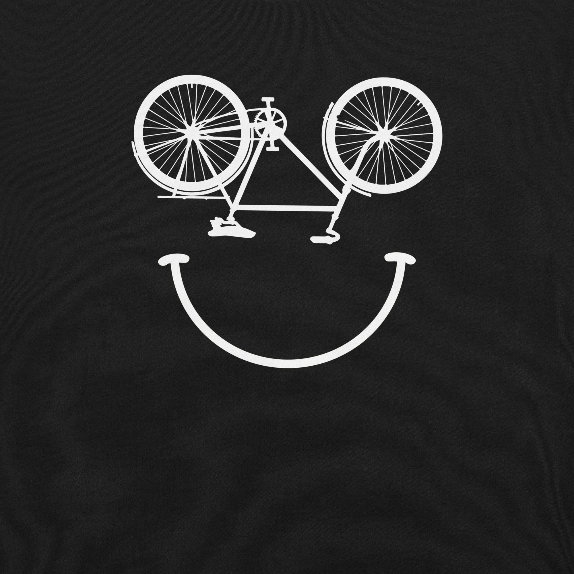 Smile cycling Bicycle Smiling Face T-Shirt