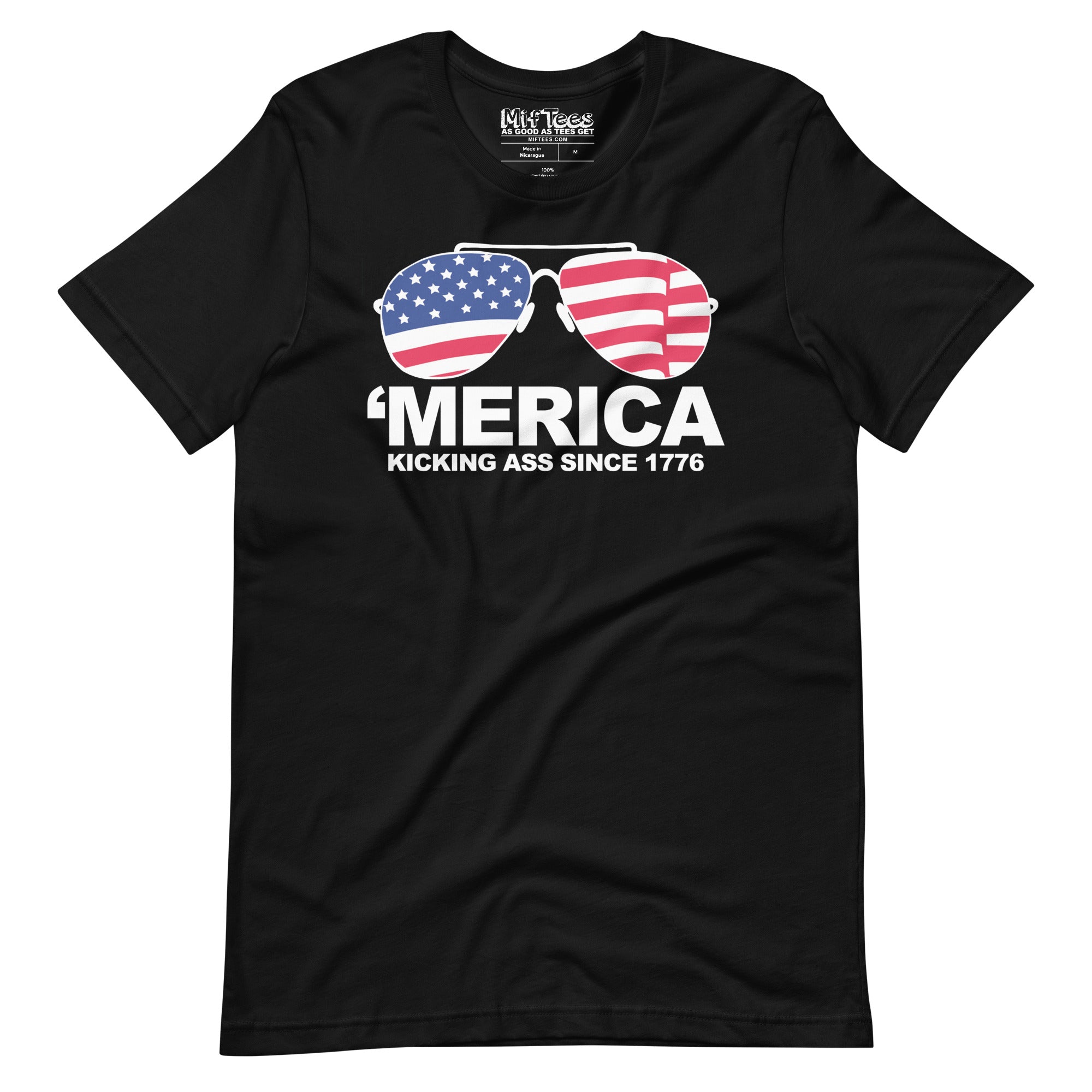 Merica kicking ass since 1776 funny Patriotic USA July 4th T-Shirt