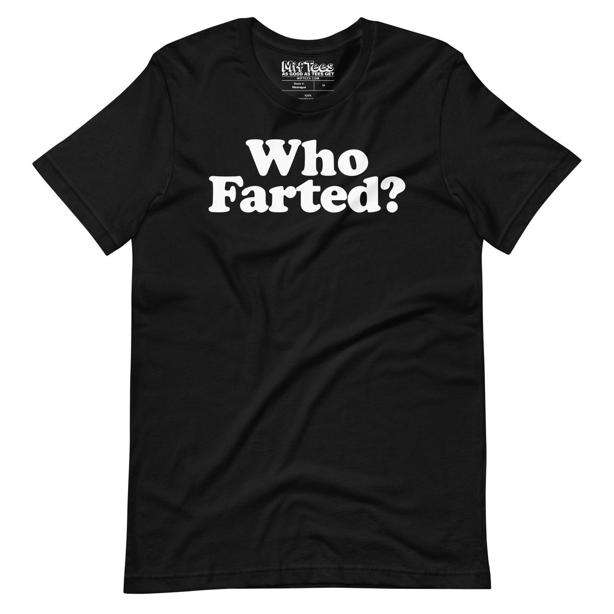 "Who Farted?" funny fart joke t-shirt