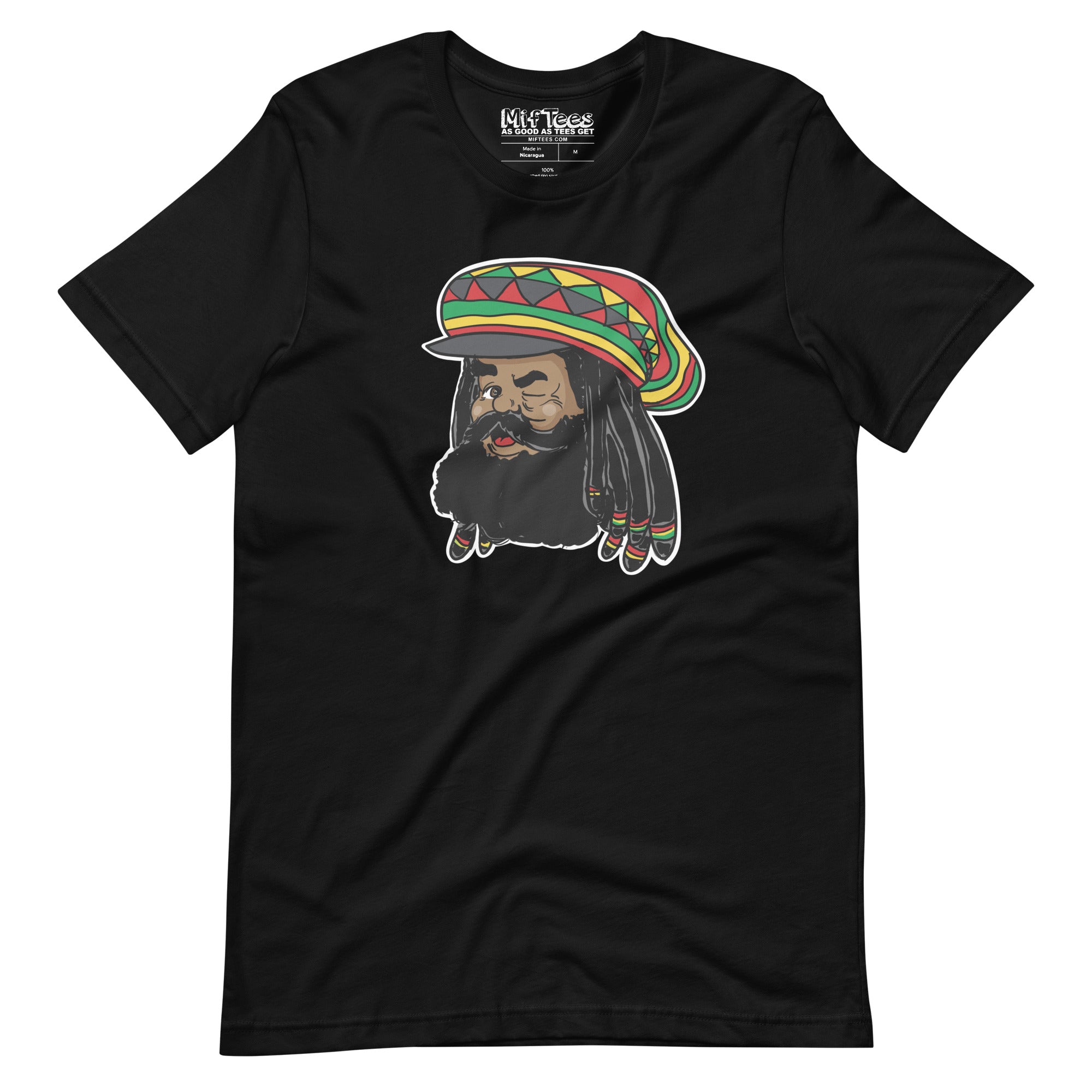 Black Rasta Santa t-shirt