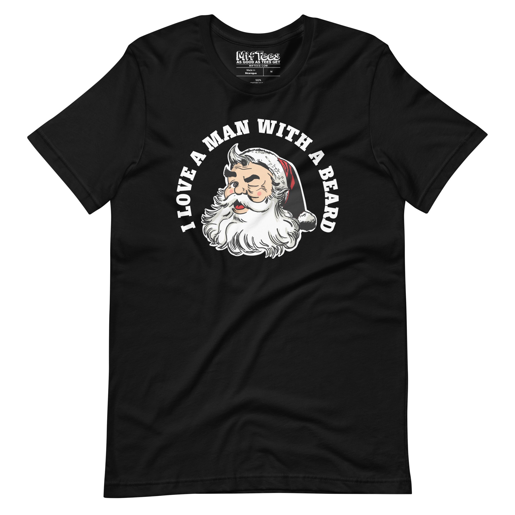 Santa I love a man with a beard t-shirt