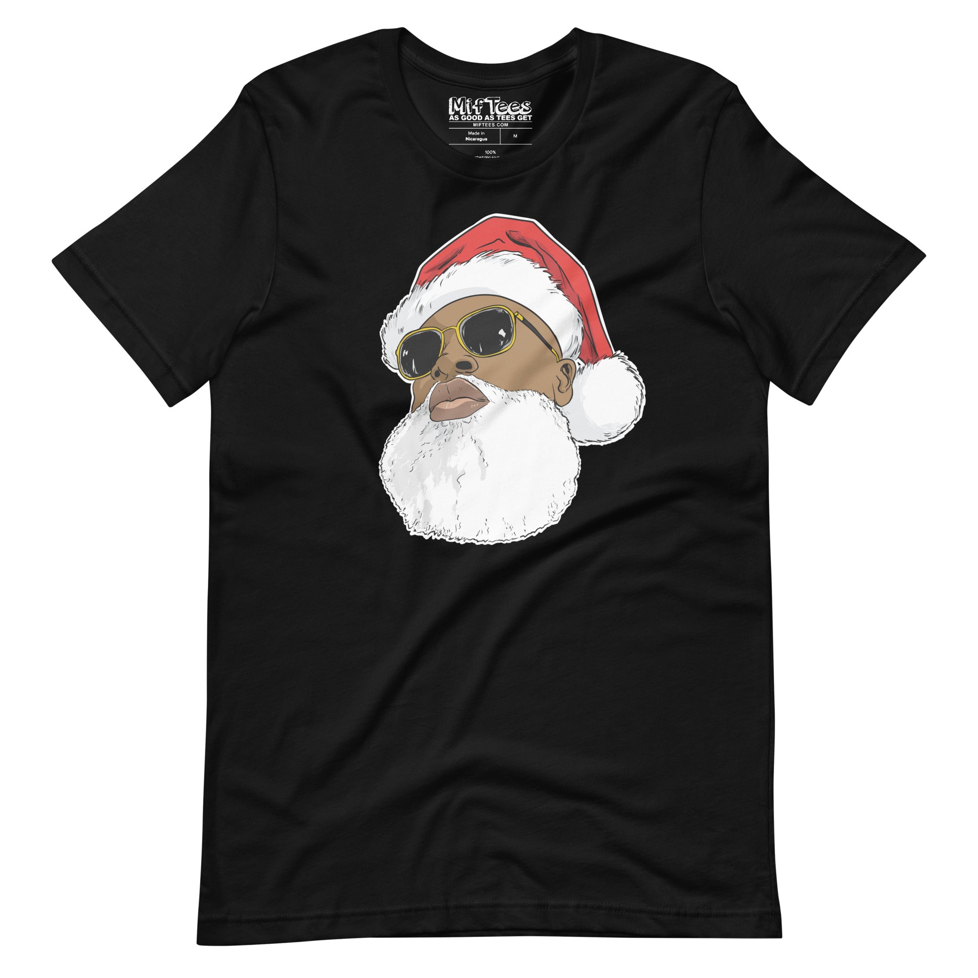 Black Santa Claus with Sunglasses t-shirt