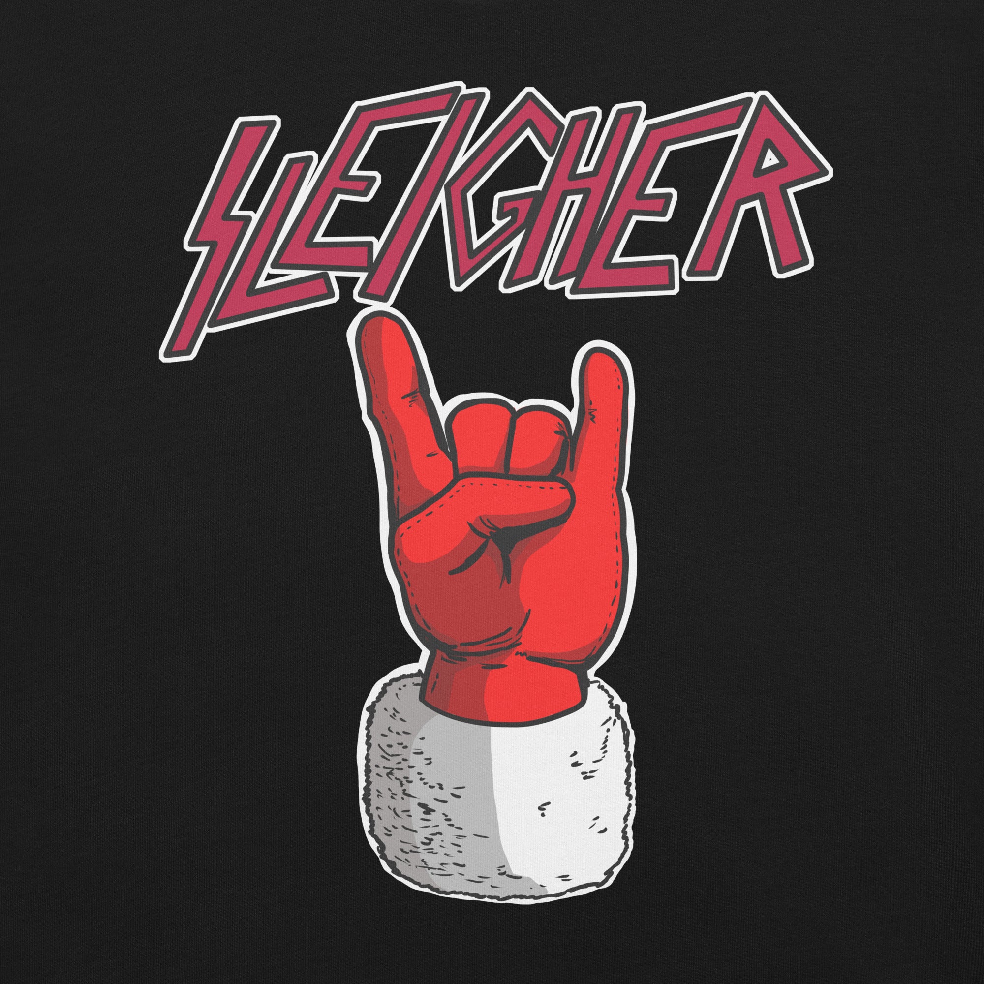 Sleigher Santa Devil Horns t-shirt