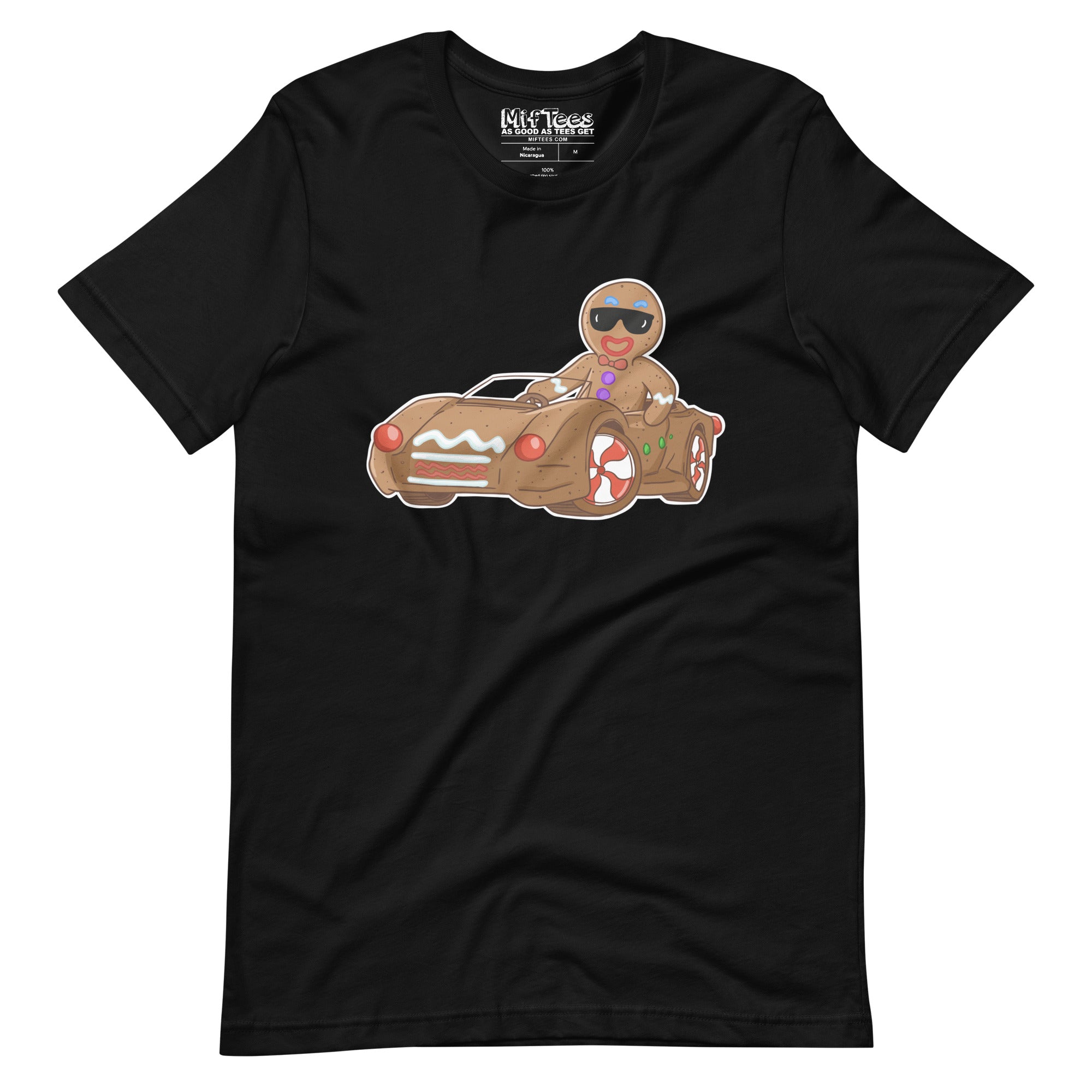 Gingerbread Man with Gingerbread Car t-shirt