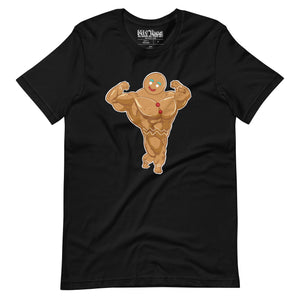 Swole Gingerbread Man t-shirt