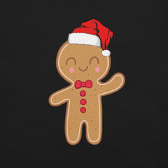 Fancy Gingerbread Man with Santa Hat t-shirt