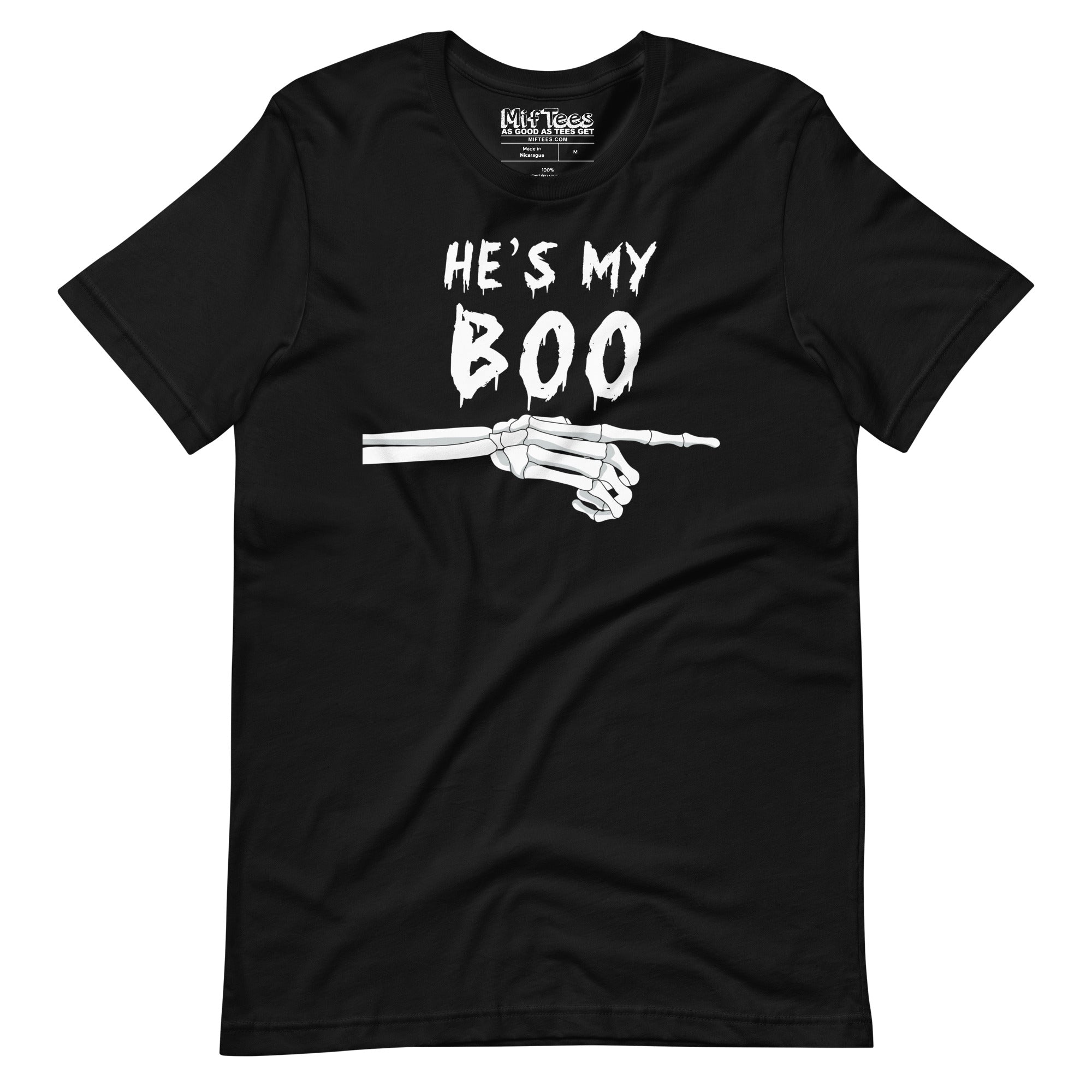 He's My BOO Funny Halloween Couple's T-Shirt