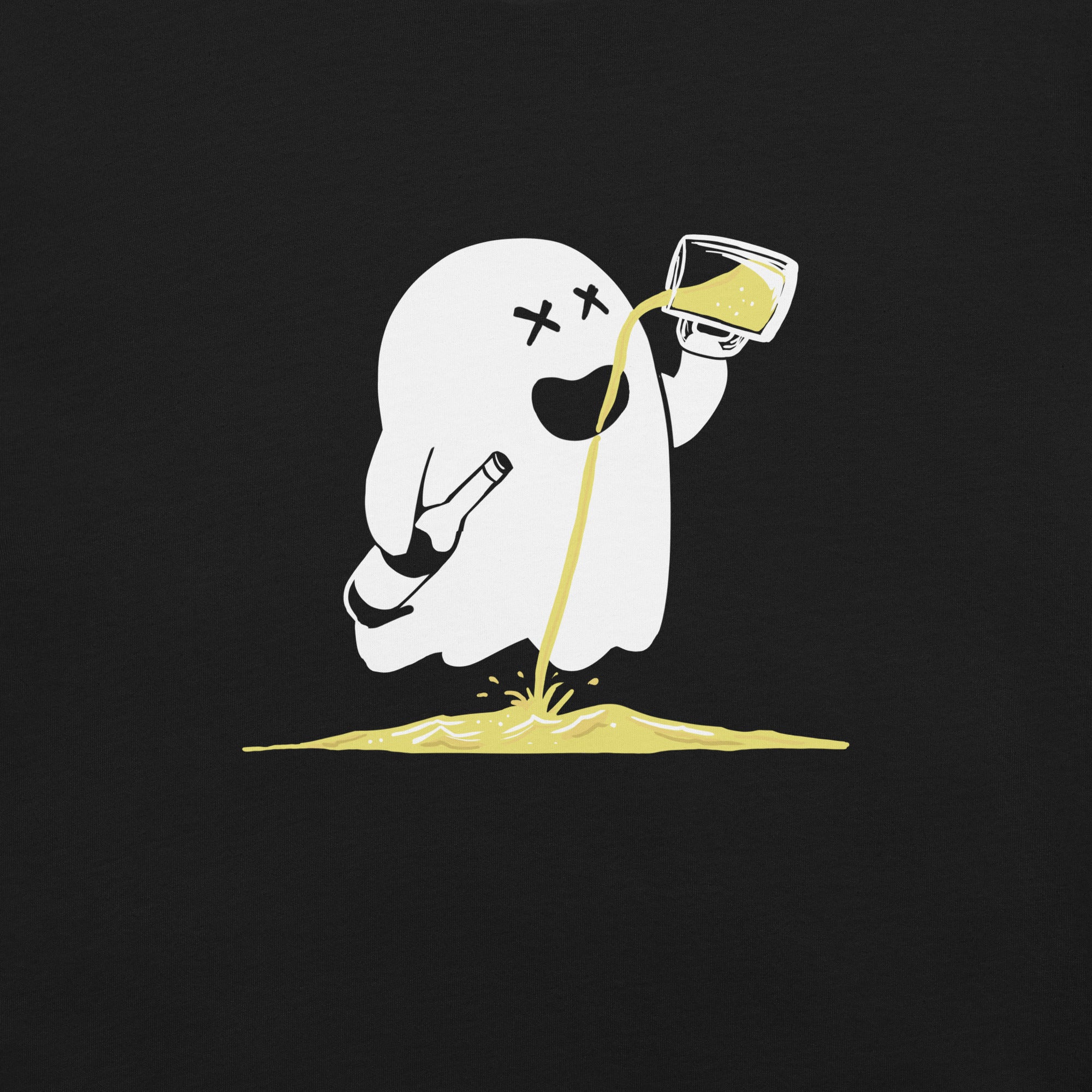 I Can't Hold My Booze Funny Ghost T-Shirt