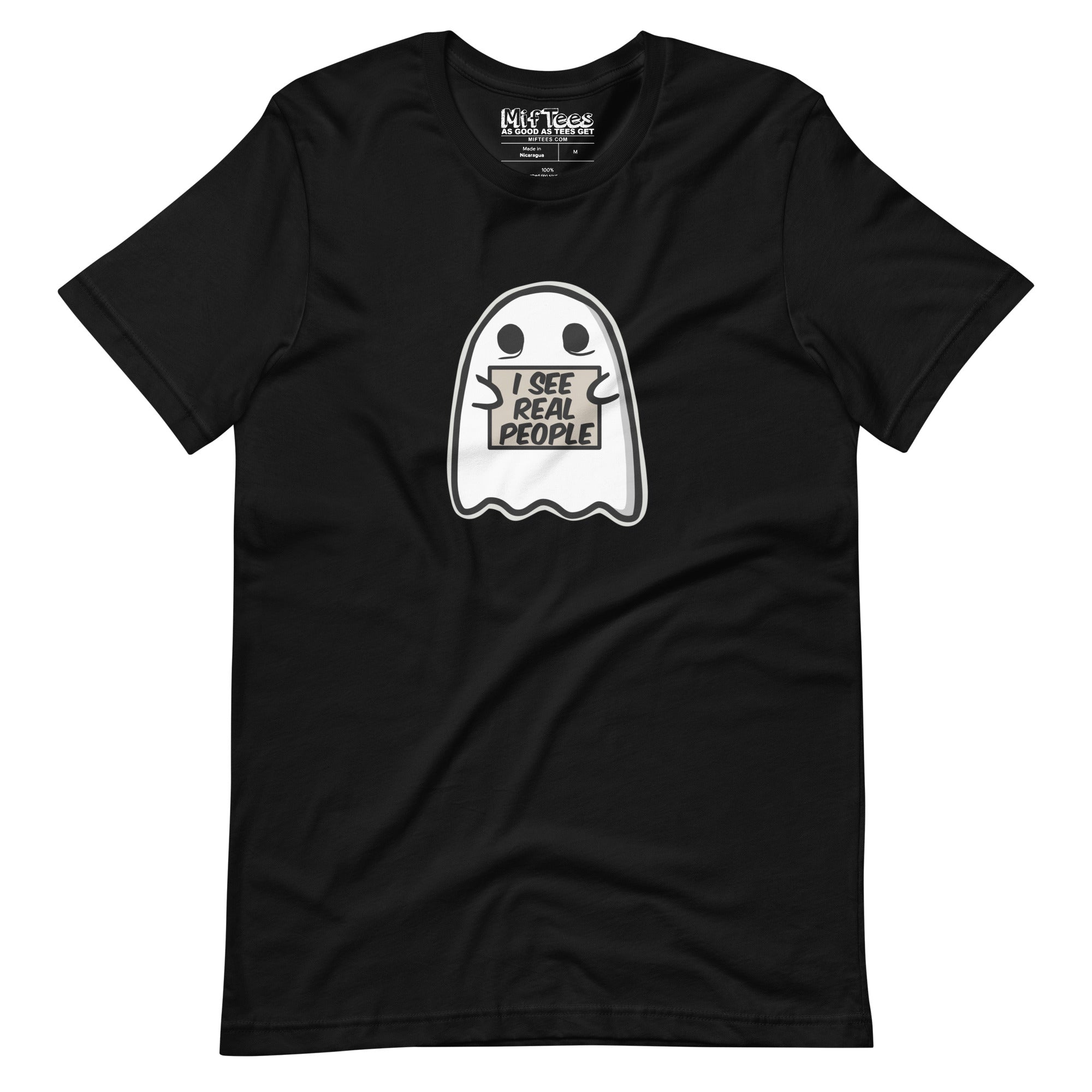 I See Real People Halloween Ghost T-Shirt