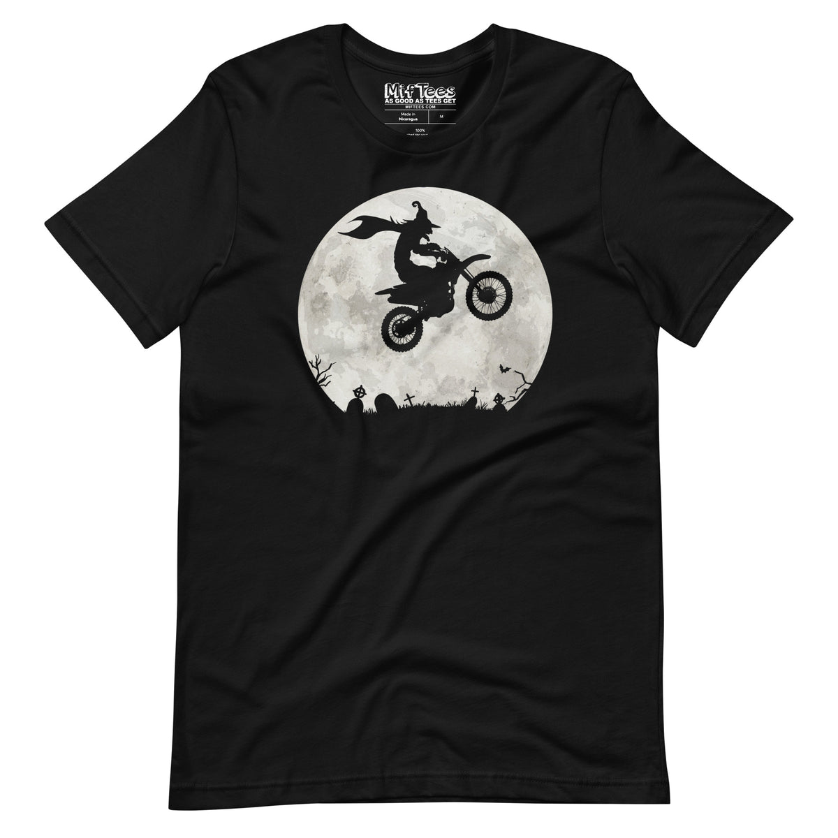 Witch Riding a Dirtbike Halloween t-shirt