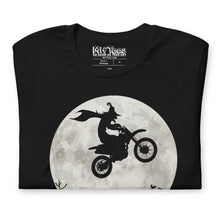 Load image into Gallery viewer, Witch Riding a Dirtbike Halloween t-shirt
