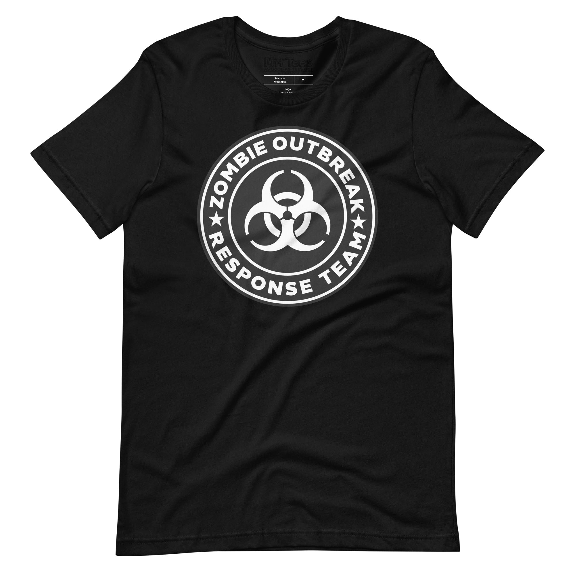 Black Zombie Outbreak Response Team T-Shirt