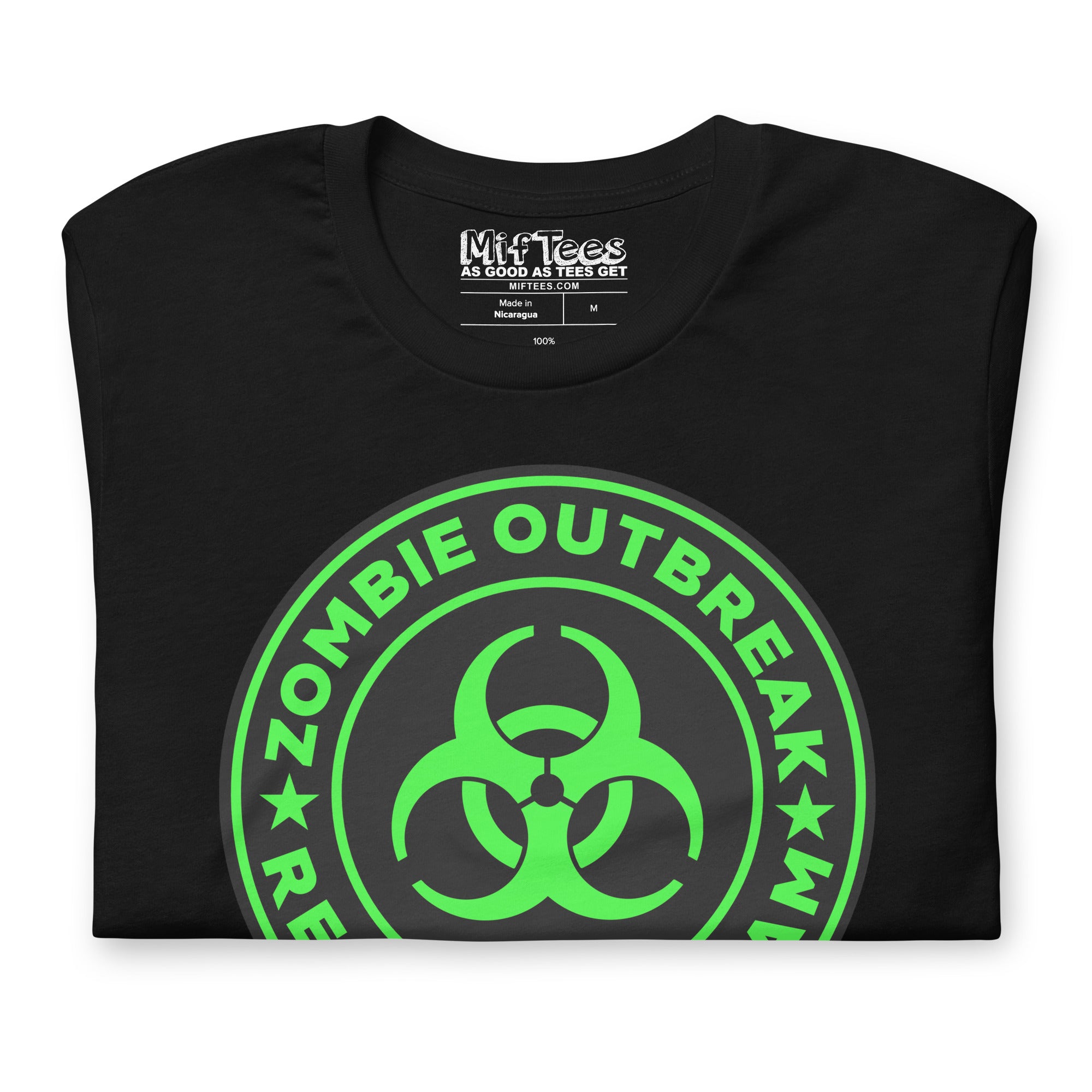 Green Zombie Outbreak Response Team T-Shirt