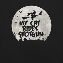 Load image into Gallery viewer, My Cat Rides Shotgun Halloween T-Shirt
