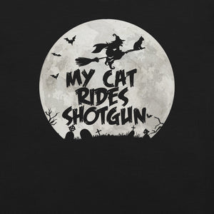 My Cat Rides Shotgun Halloween T-Shirt