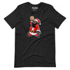 Black Dunking Santa Basketball Santa Dunk T-shirt