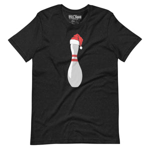 Bowling Pin with Santa Hat t-shirt