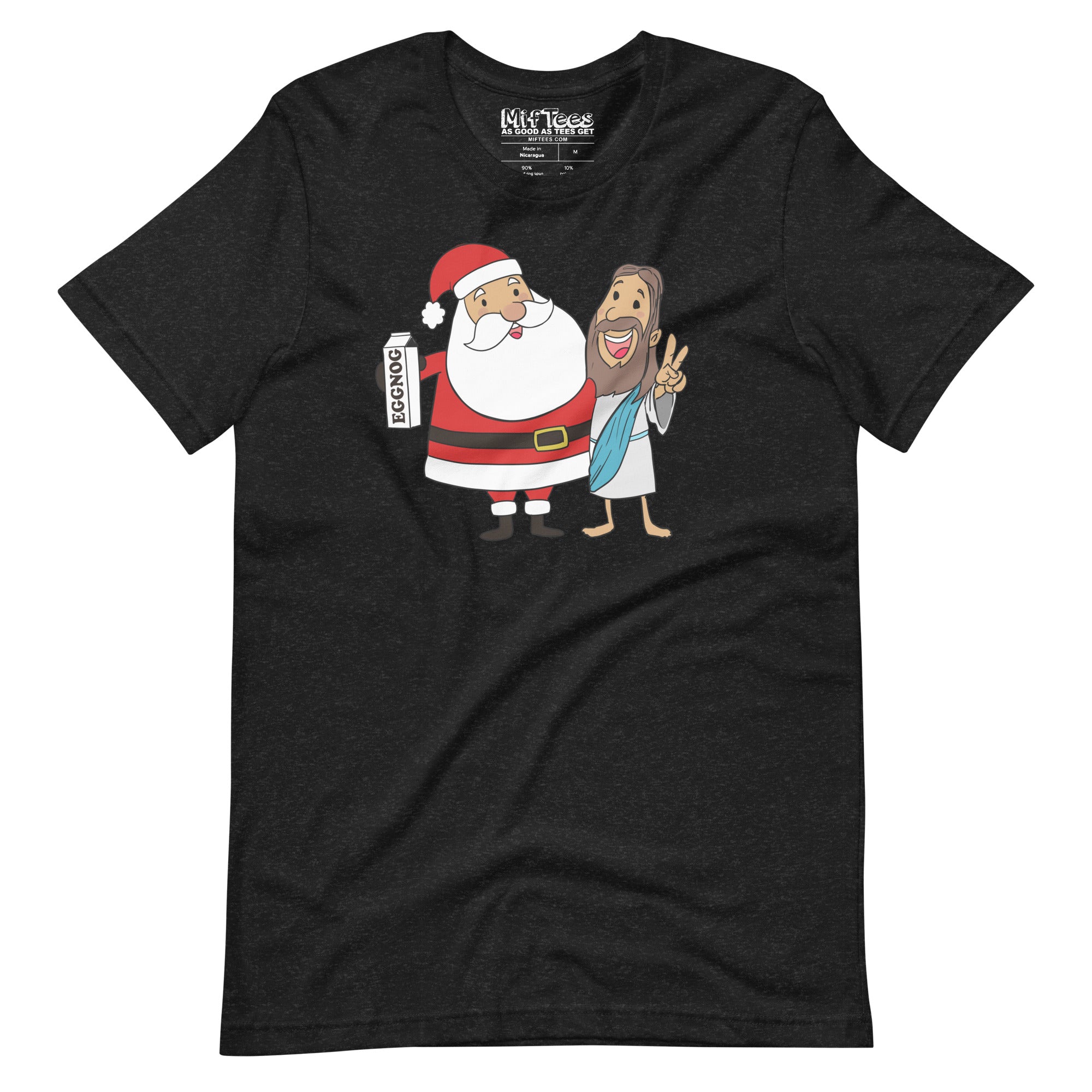 Santa Claus and Jesus Best Friends t-shirt