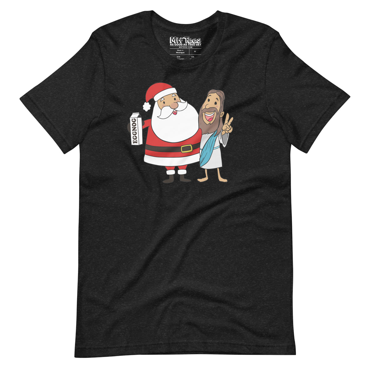 Santa Claus and Jesus Best Friends t-shirt