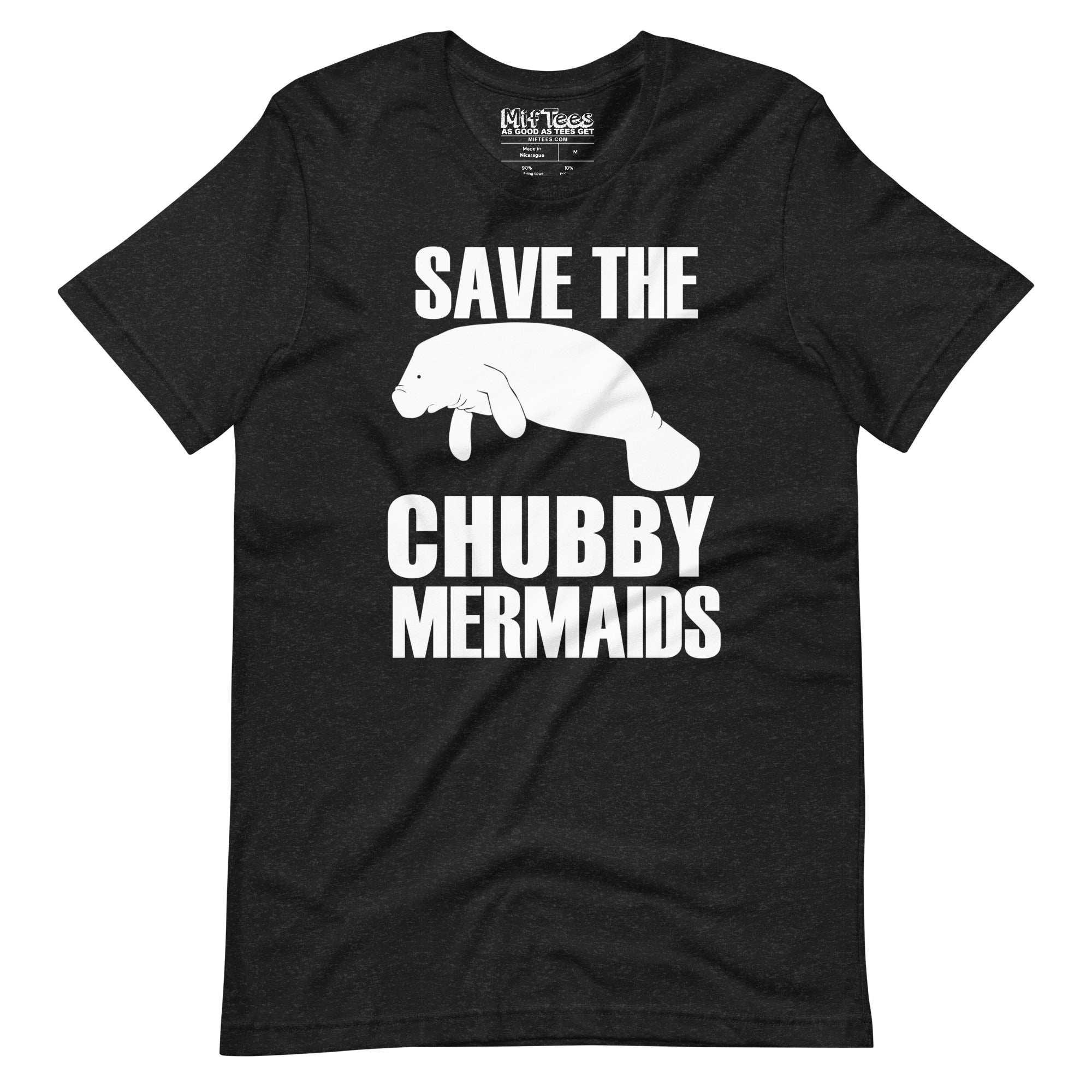 Save the Chubby Mermaids Manatee T-Shirt