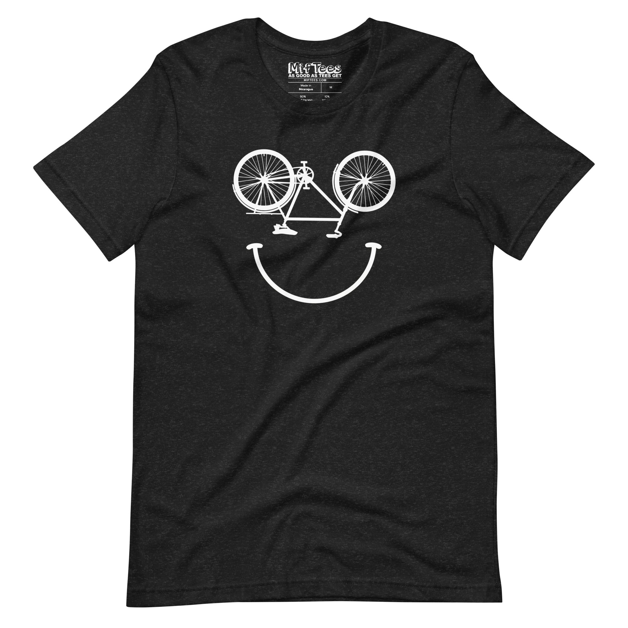 Smile cycling Bicycle Smiling Face T-Shirt